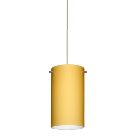 Besa Lighting-Besa Pendant Stilo 7 Satin Nickel Vanilla Matte 1x50W GY6.35-1XC-4404VM-SN